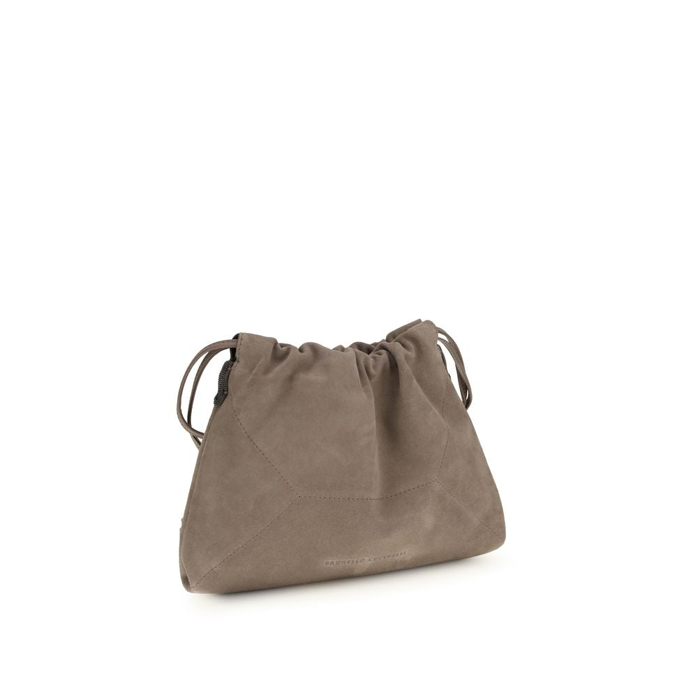 Brunello Cucinelli Beige Kalbsleder Bos Taurus Clutch Bag