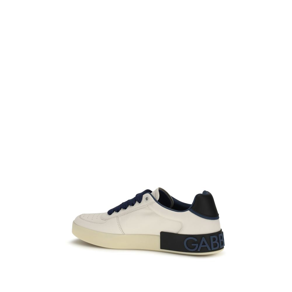 Dolce & Gabbana Multicolor Calf Leather Bos Taurus Low Top Sneakers