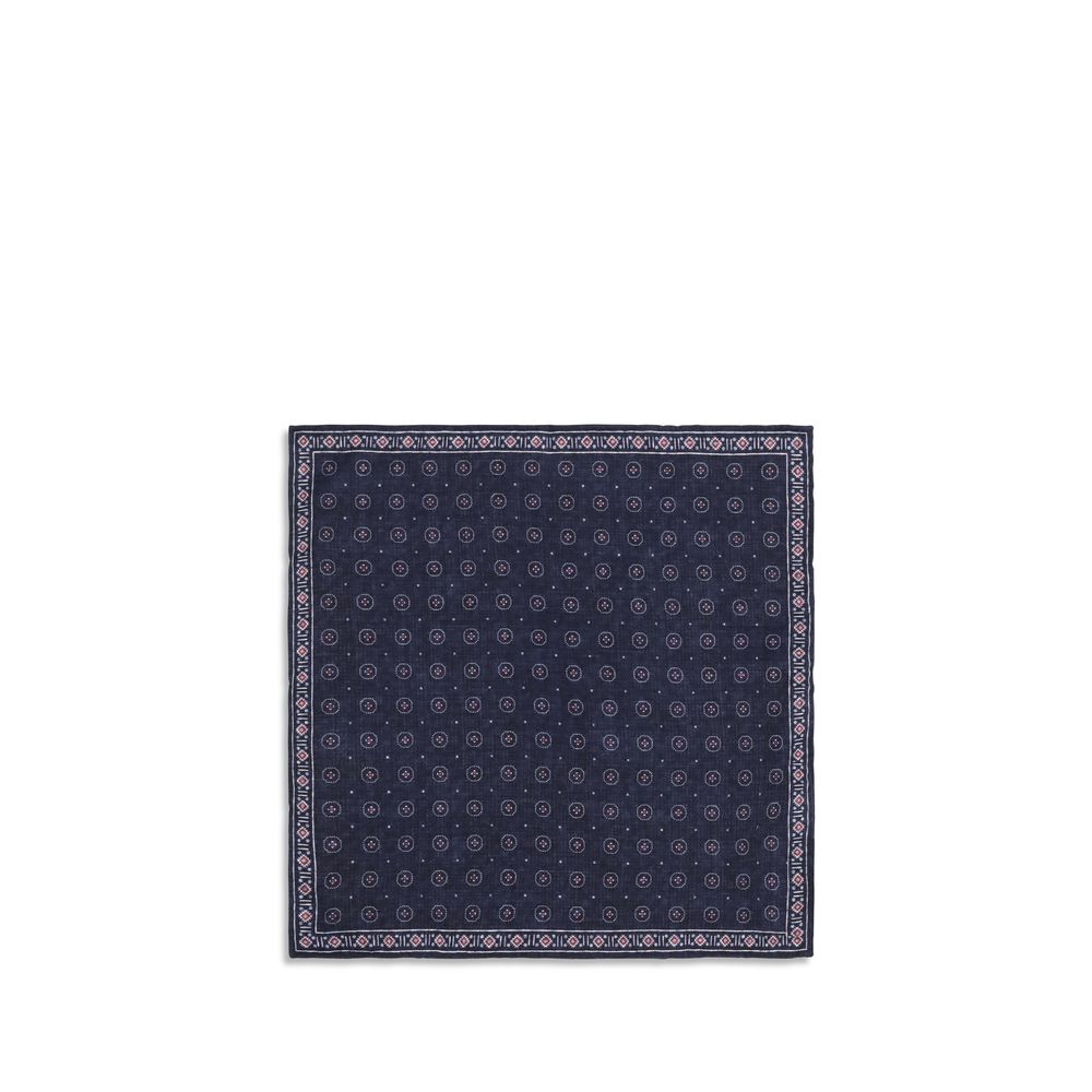 Brunello Cucinelli Blaue Seidenhandtasche