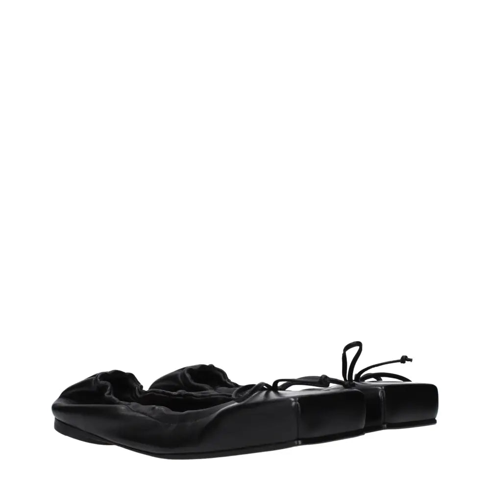 Jacquemus Schwarze Leder-Ballett-Flats - EU36/US6
