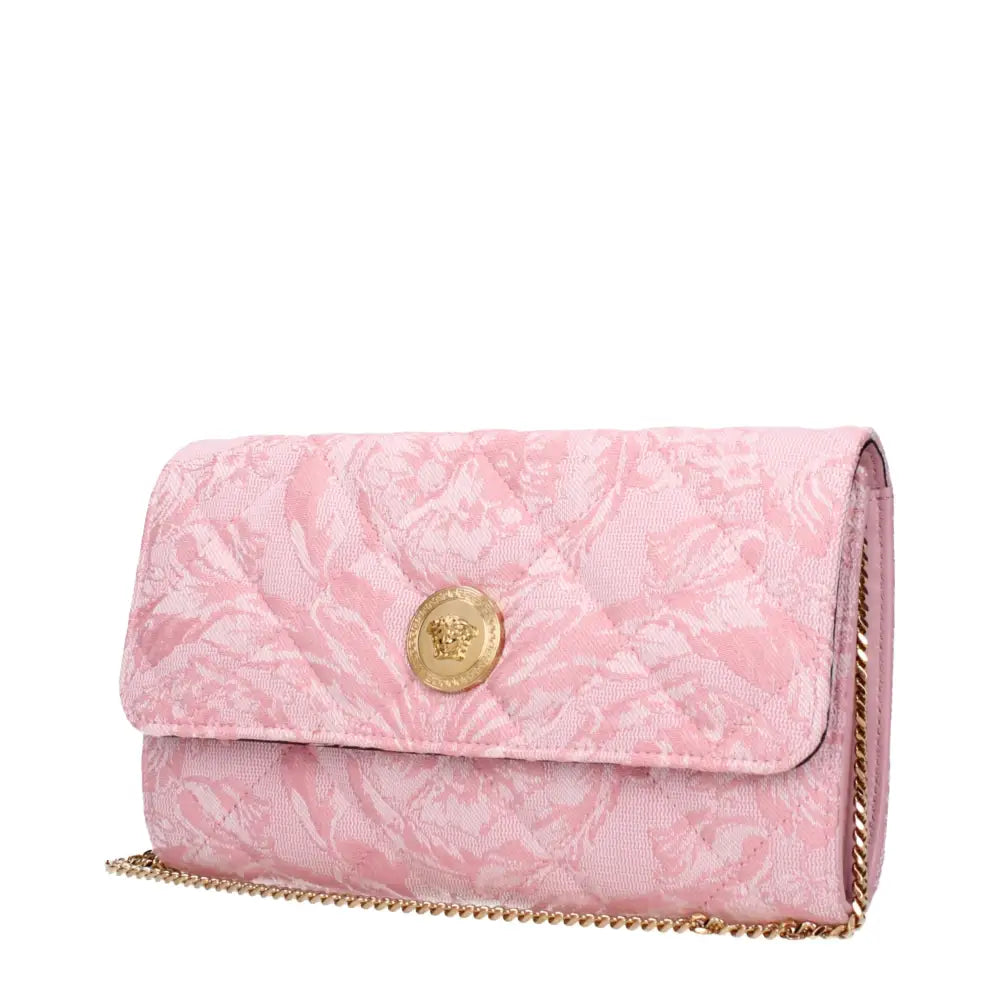 Versace Pinke Stoff-Clutch