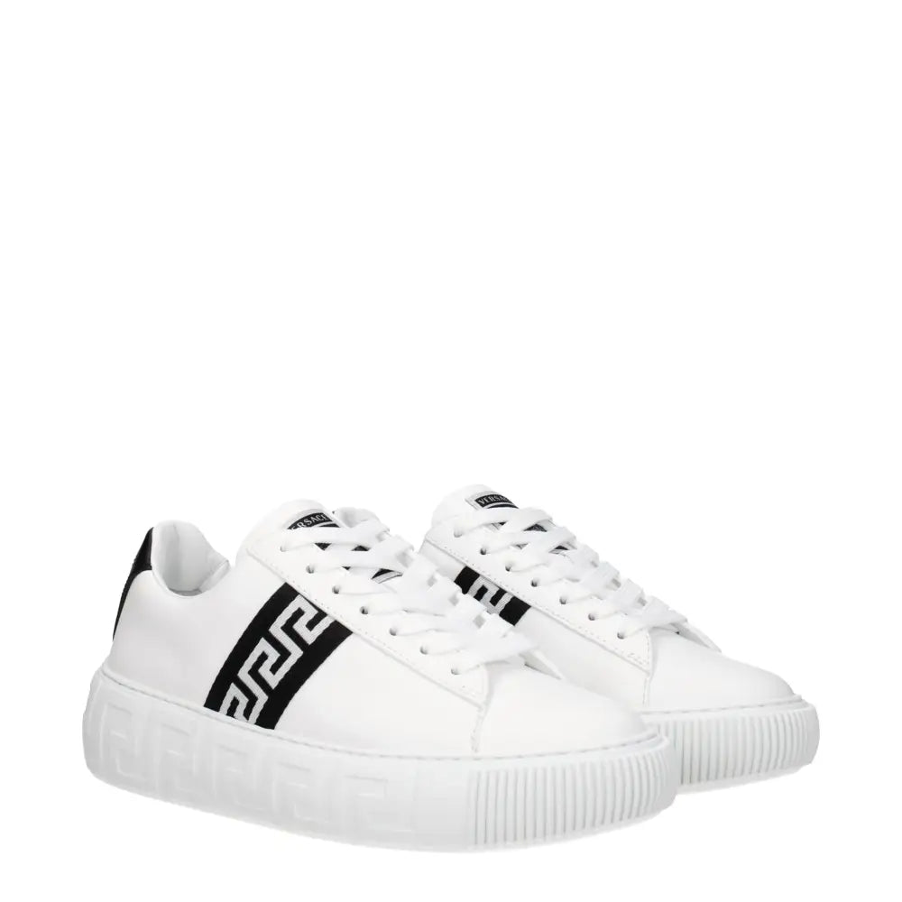 Versace Weiße Sneakers aus Leder