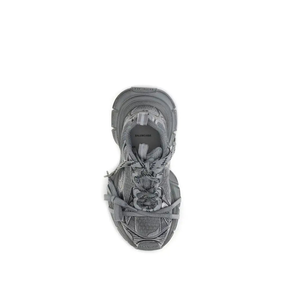 Balenciaga Graue Polyurethan-Sneaker im Chunky-Stil - EU40/US10