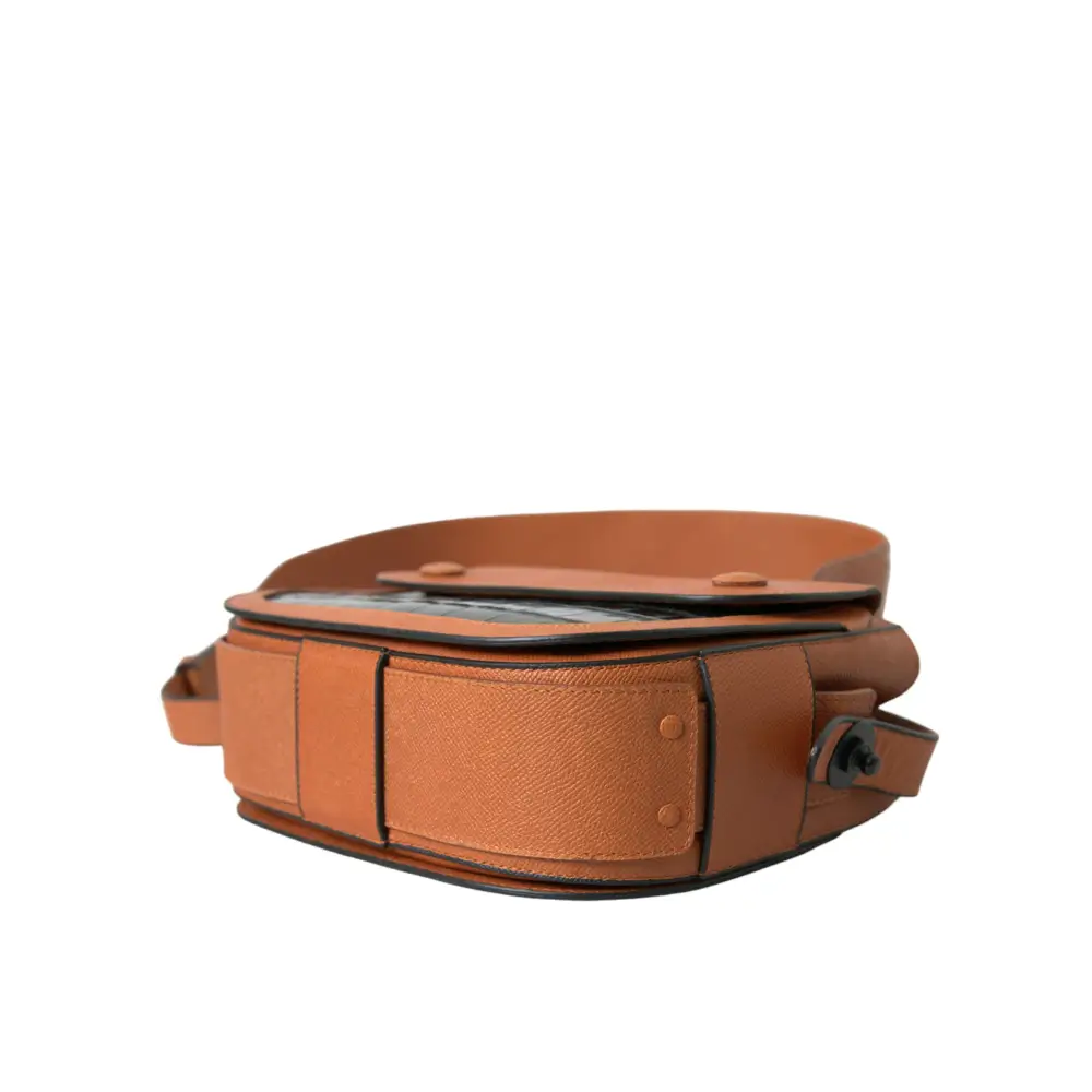 Balenciaga Schwarz Braun Exotische Haut Leder Umhängetasche Kamera Geldbörse