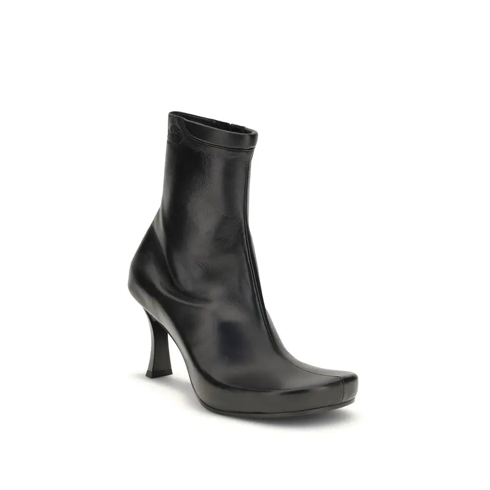 Balenciaga Schwarze Kalbshaut Bos Taurus Stiefeletten
