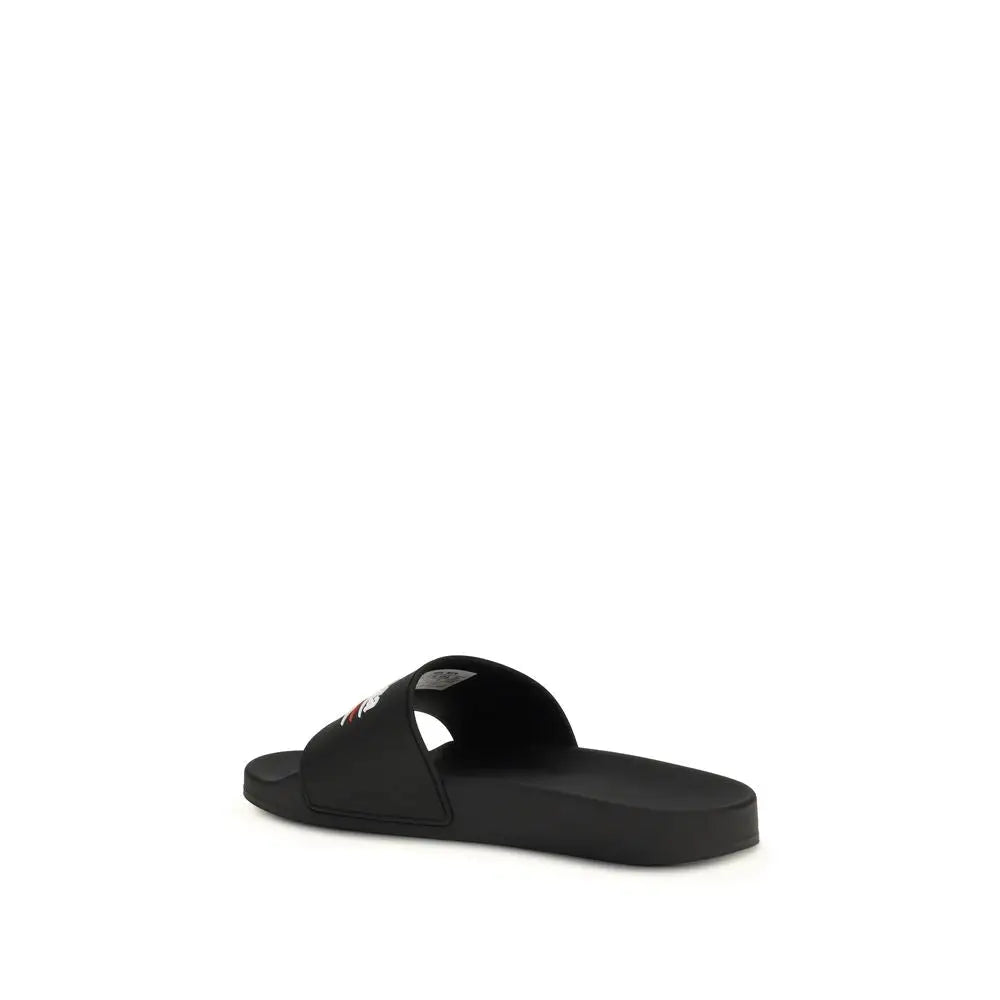 Balenciaga Schwarze Sandalen aus Polyurethan