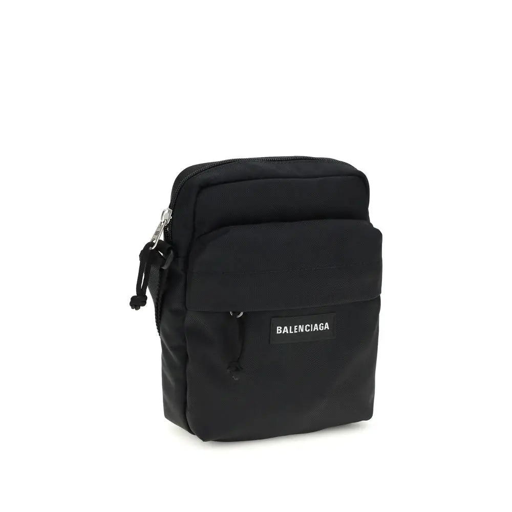 Balenciaga Schwarze Schultertasche aus Polyamid