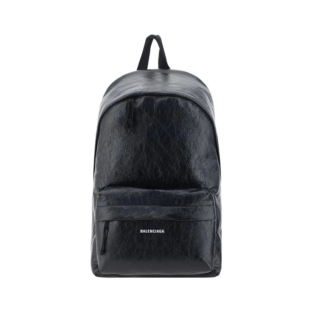 Balenciaga Schwarzer Rucksack aus Kalbsleder Bos Taurus