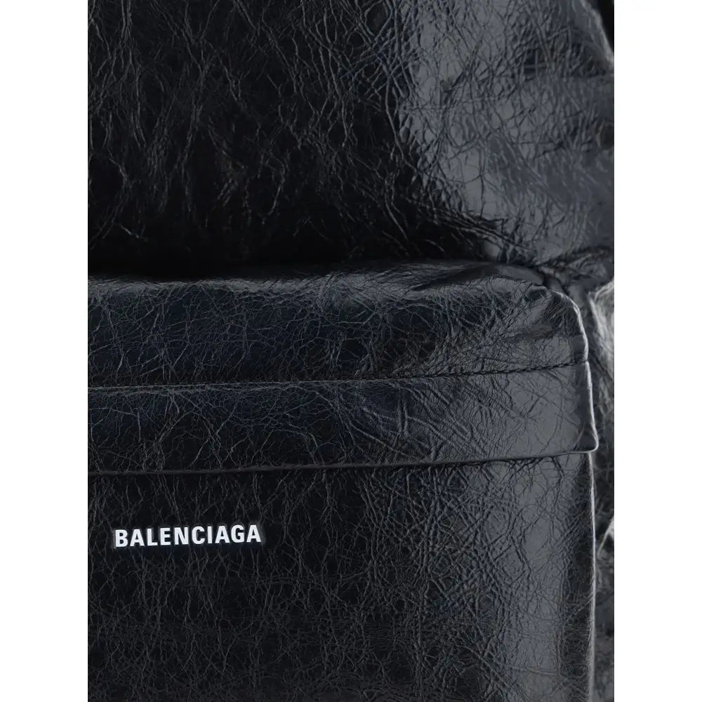 Balenciaga Schwarzer Rucksack aus Kalbsleder Bos Taurus