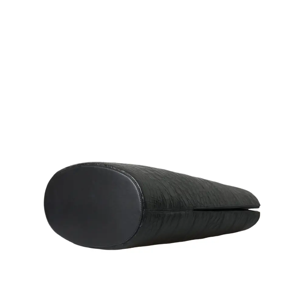 Balenciaga Schwarzes Exotenleder Maxi Bucket Tote Geldbörse Tasche