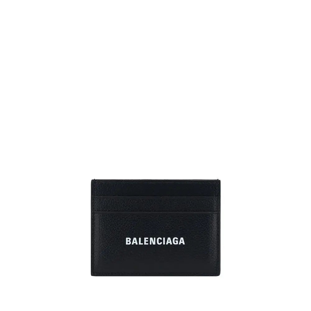 Balenciaga Schwarzes Kalbsleder Bos Taurus Portemonnaie