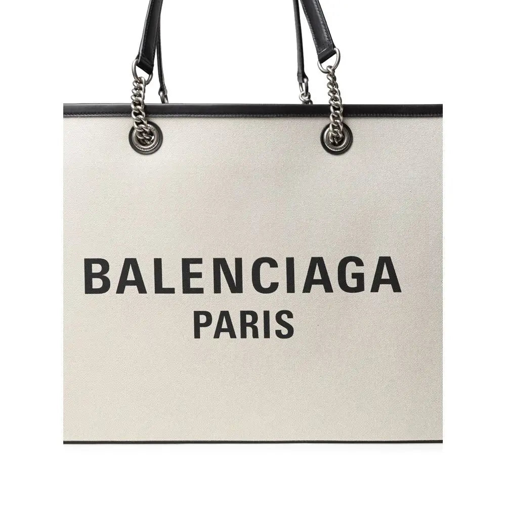 Balenciaga Tote Tasche aus grauer Baumwolle