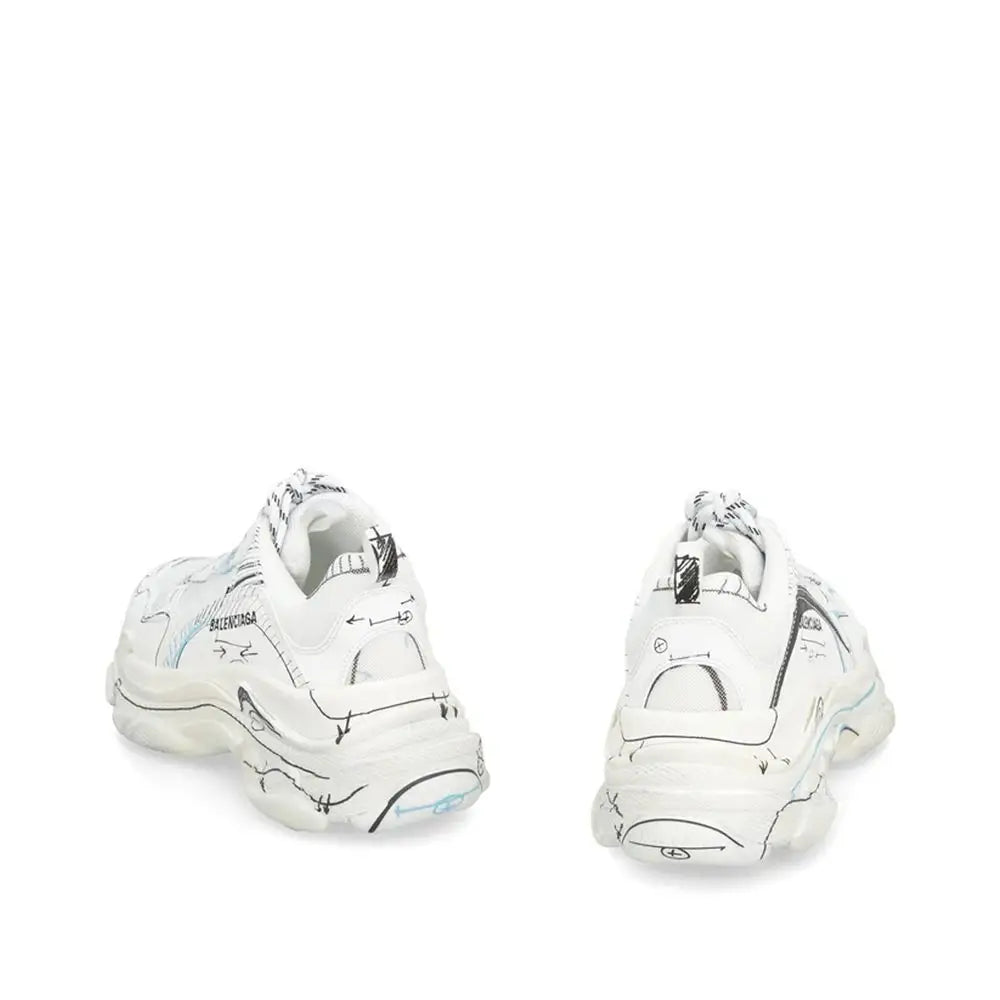 Balenciaga Weiße Kalbsleder Chunky Sneaker - EU44/US11
