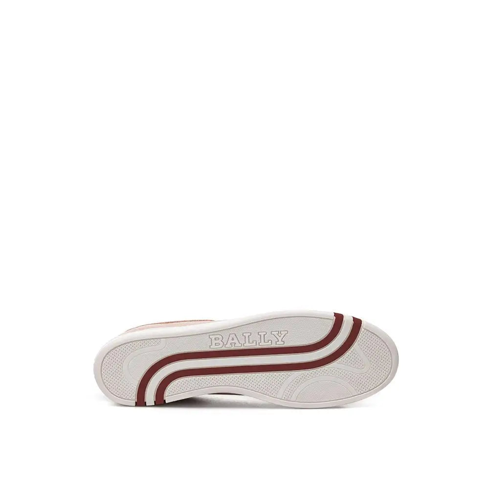 Bally Rosa Sneaker aus Leder mit niedrigem Schaft