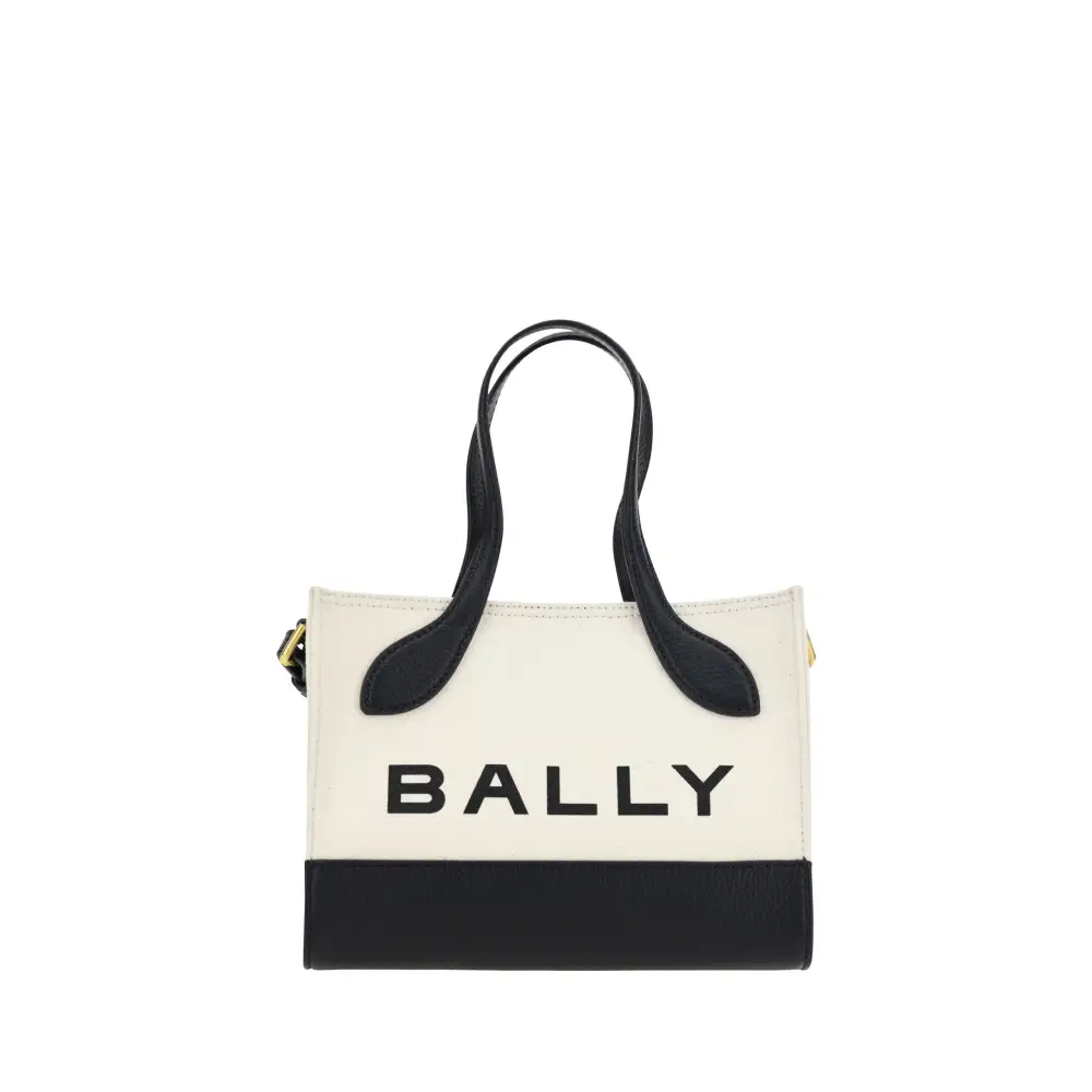 Bally Schicke kontrastierende Mini-Lederhandtasche