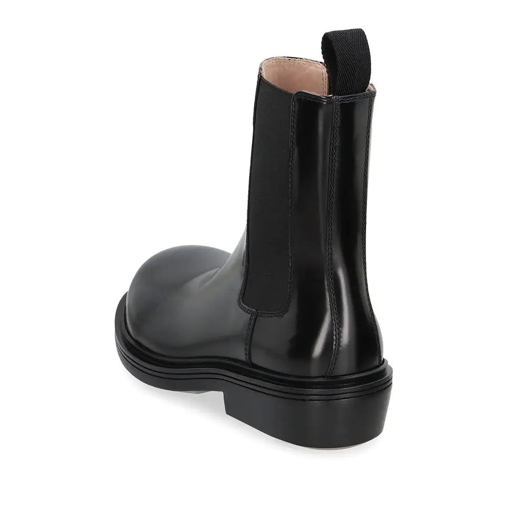 Bottega Veneta Schwarze Chelsea Boots aus Kalbsleder