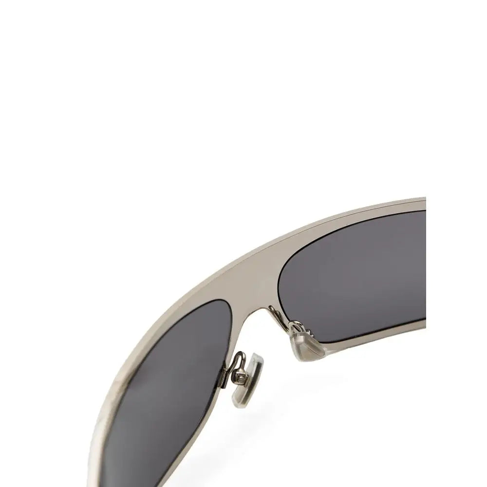 Bottega Veneta Sonnenbrille aus Grauem Metall