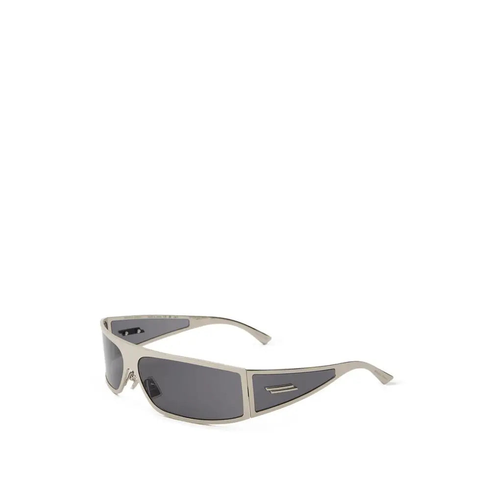 Bottega Veneta Sonnenbrille aus Grauem Metall