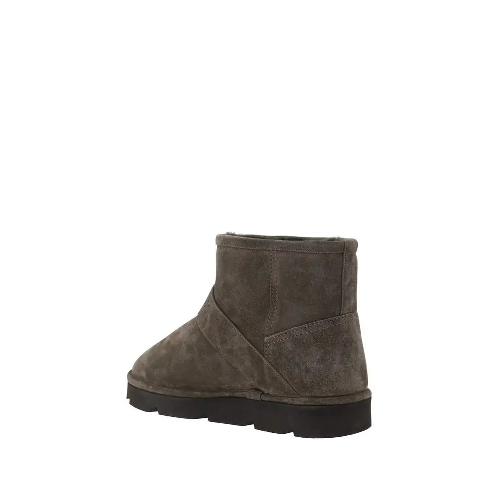 Brunello Cucinelli Braune Kalbshaut Bos Taurus Stiefeletten