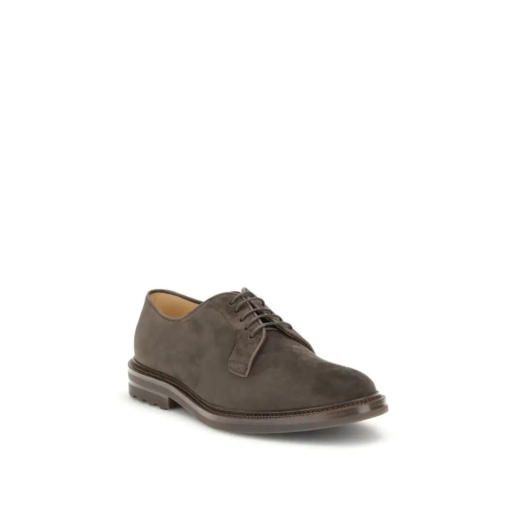 Brunello Cucinelli Braune Kalbsleder Bos Taurus Oxford- und Derbyschuhe - EU41.5/US8.5