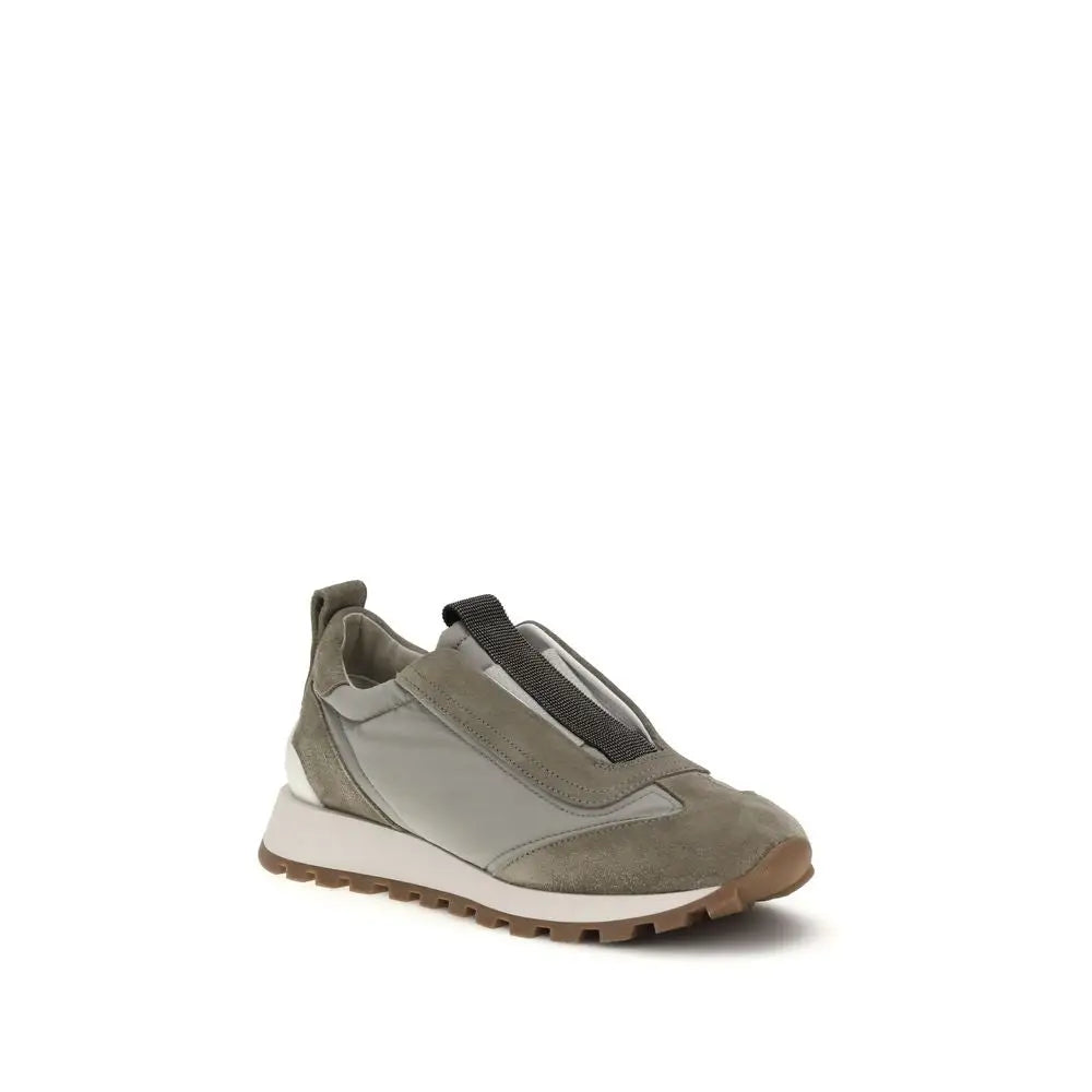 Brunello Cucinelli Zweifarbige Polyester-Sneaker
