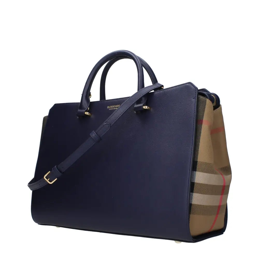 Burberry Handtasche aus Blauem Leder