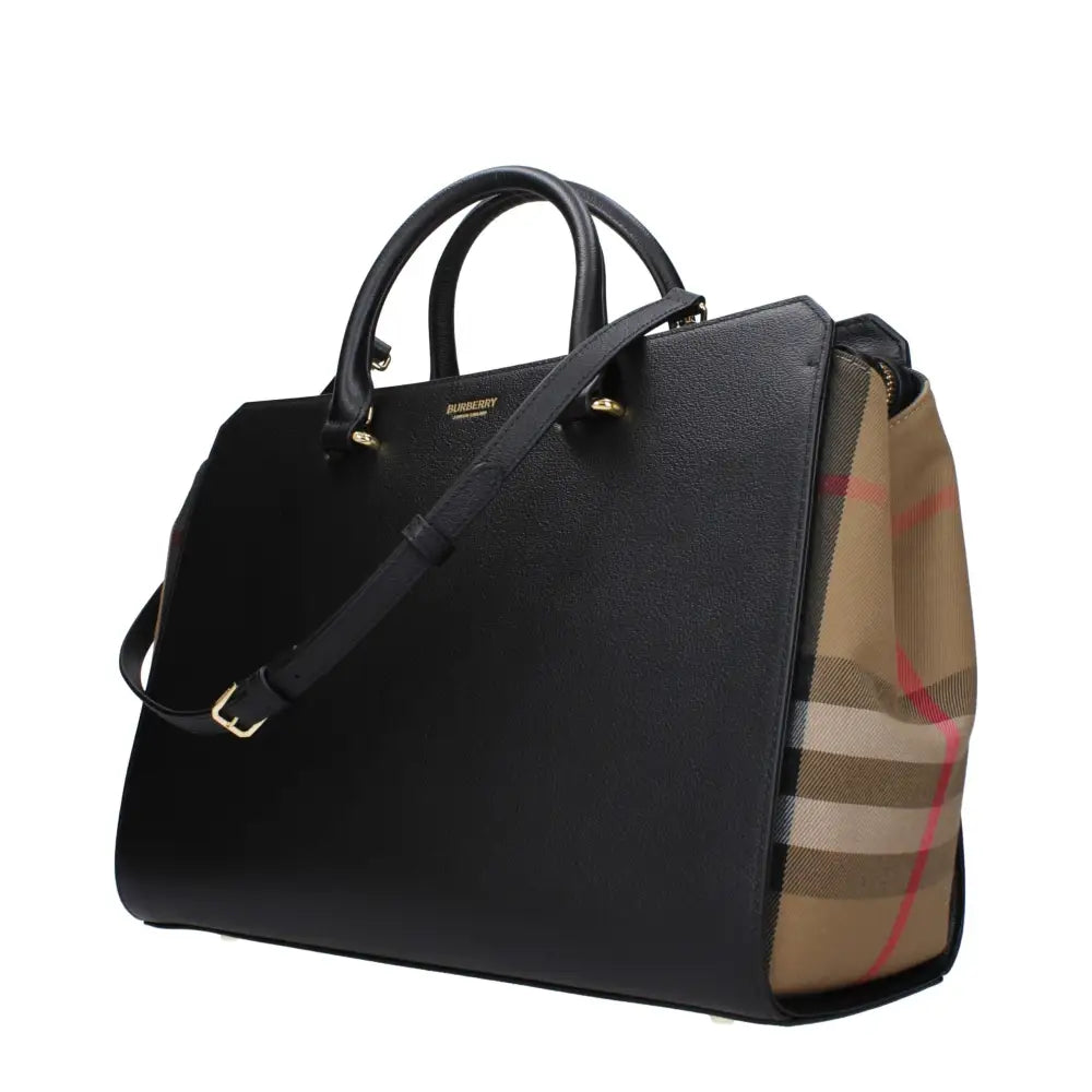 Burberry Schwarze Lederhandtasche