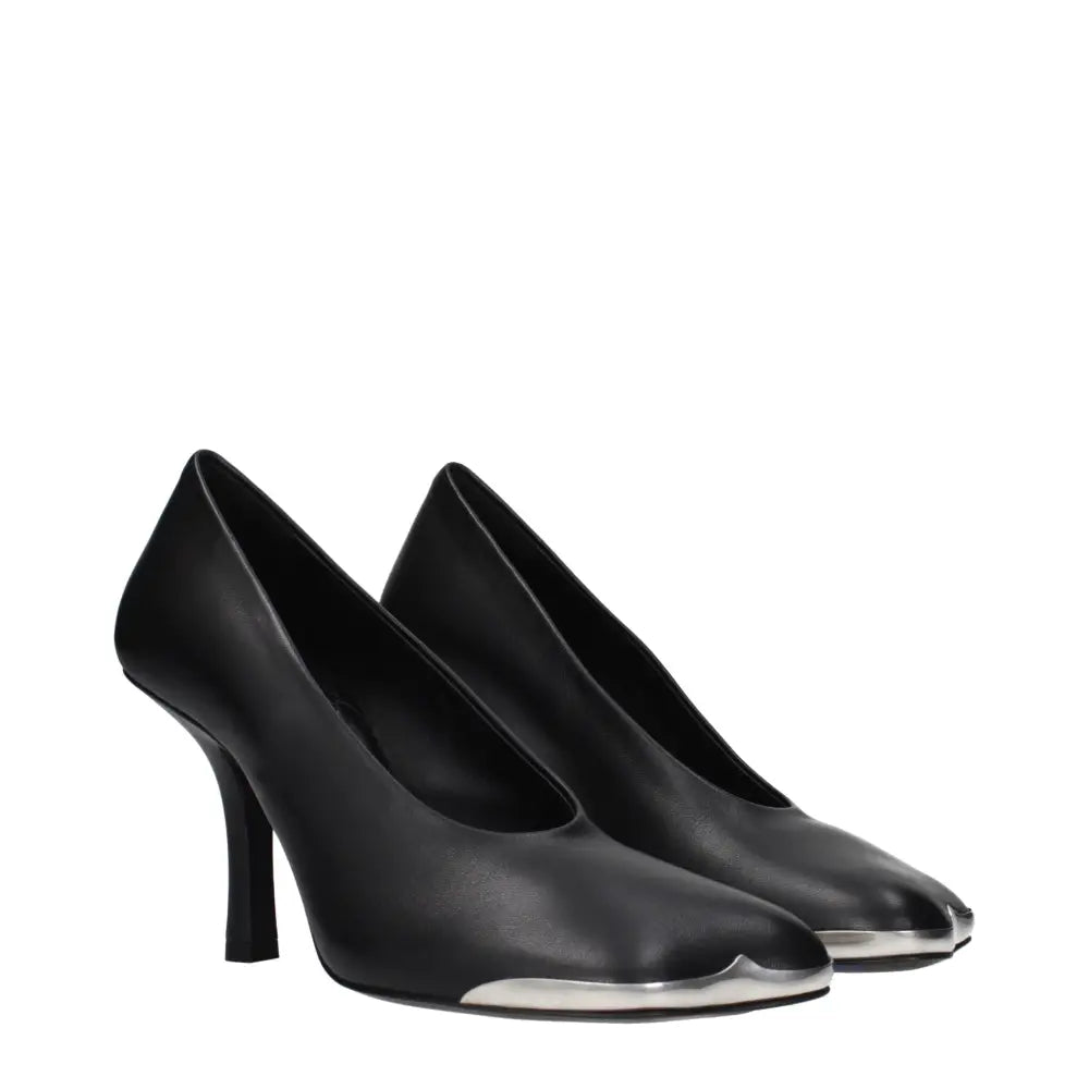 Burberry Schwarze Lederpumps