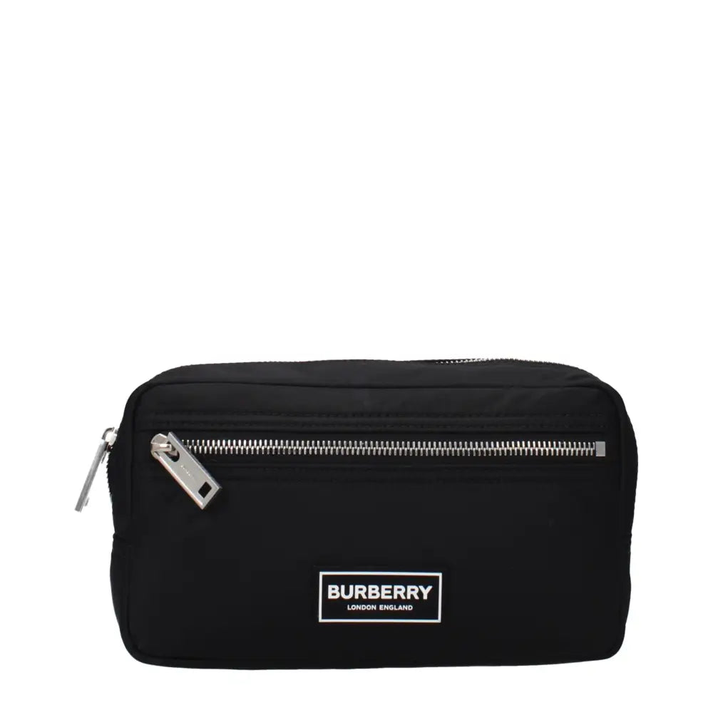 Burberry Schwarze Nylon-Clutch-Tasche