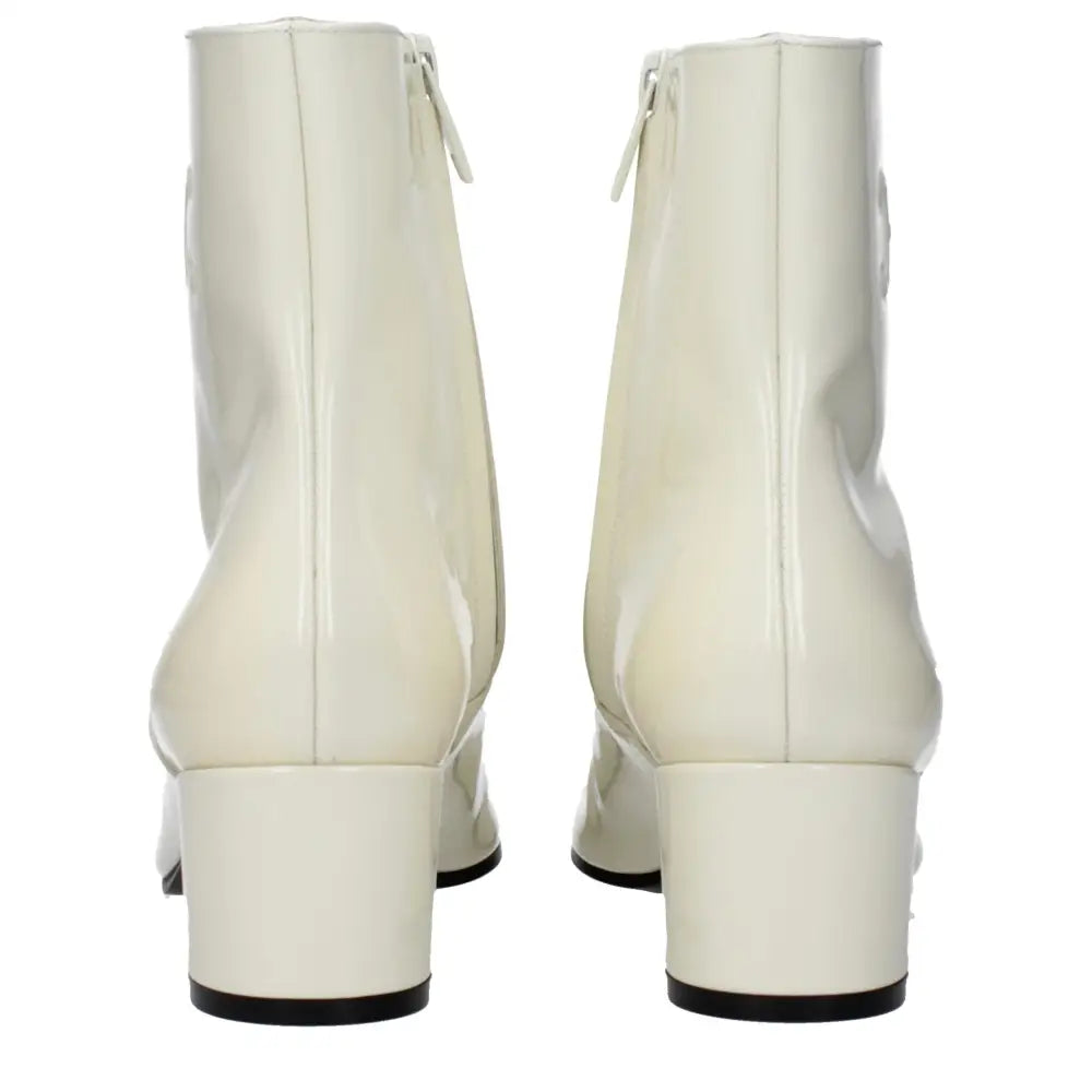 Celine Beige Lederstiefeletten