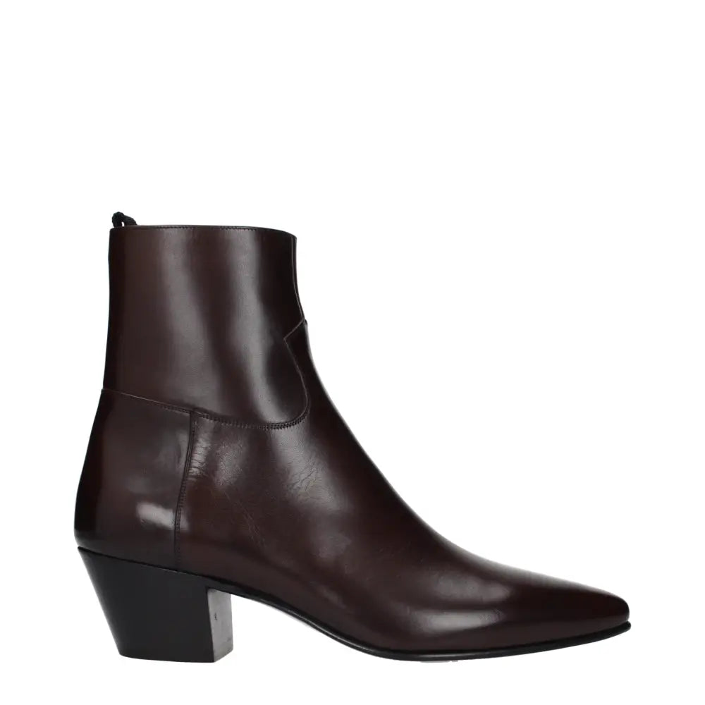 Celine Rote Lederstiefeletten - EU40/US7