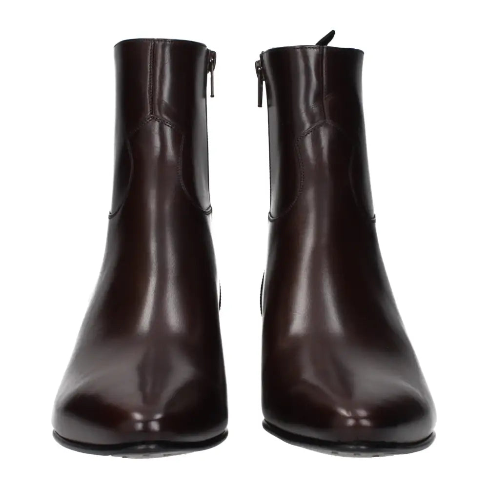 Celine Rote Lederstiefeletten - EU40/US7