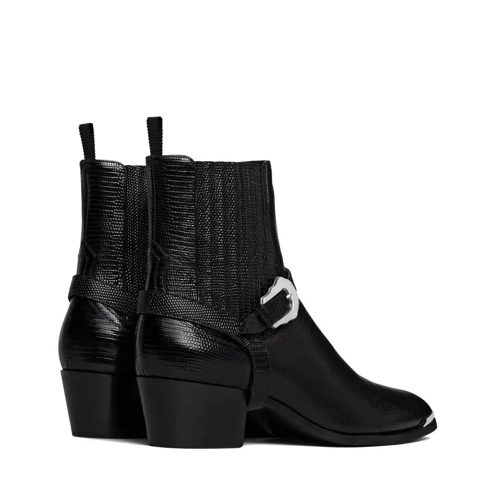 Celine Schwarze Chelsea Boots aus Kalbsleder