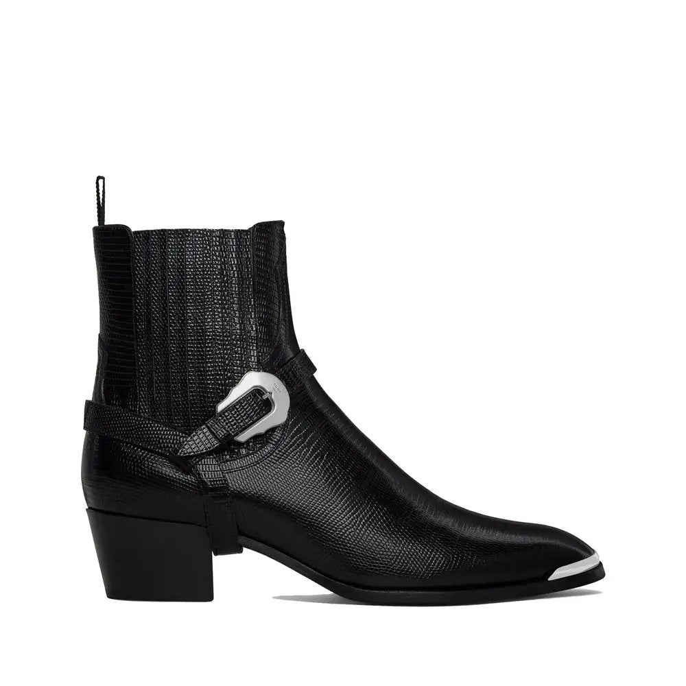 Celine Schwarze Chelsea Boots aus Kalbsleder
