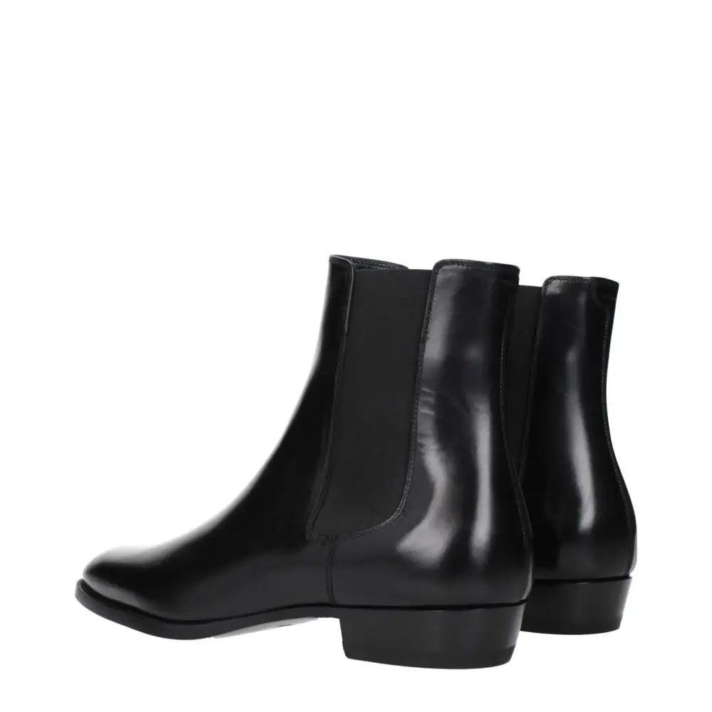 Celine Schwarze Lederstiefeletten - EU41.5/US8.5