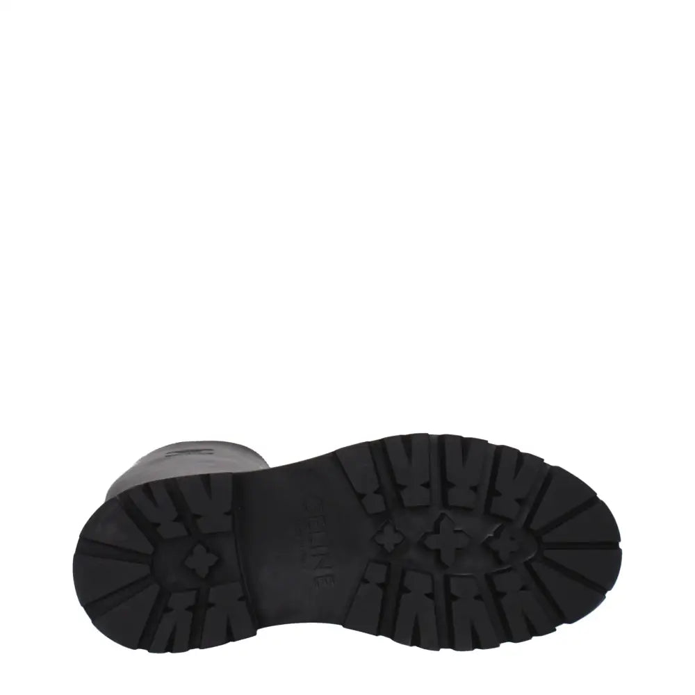 Celine Schwarze Lederstiefeletten - EU41/US11