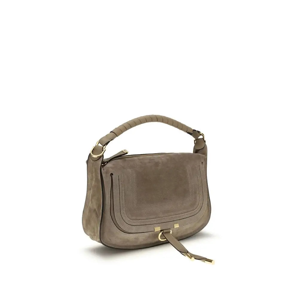 Chloé Beige Calf Leather Bos Taurus Schultertasche