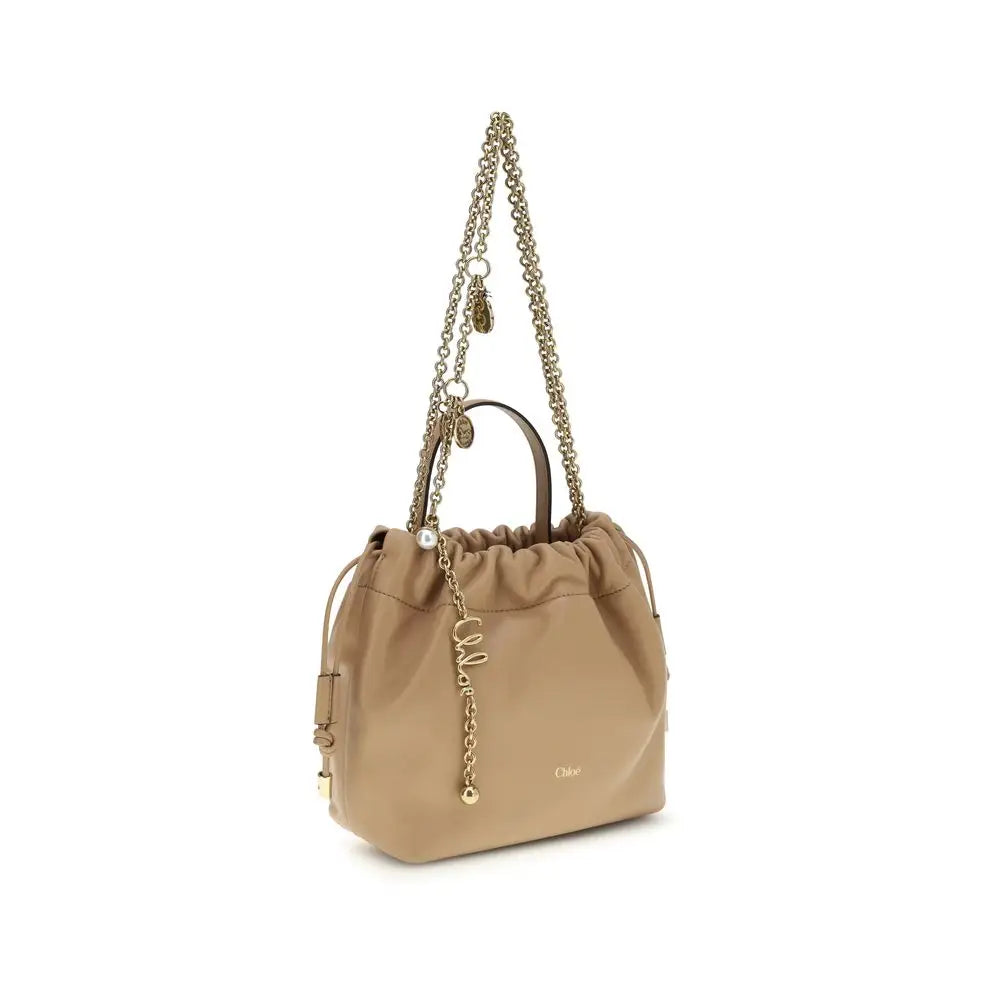 Chloé Beige Lamm Ovis Aries Aries Schultertasche