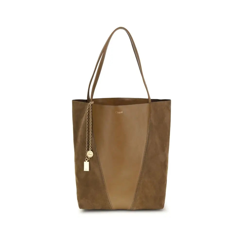 Chloé Beige Leder Schultertasche