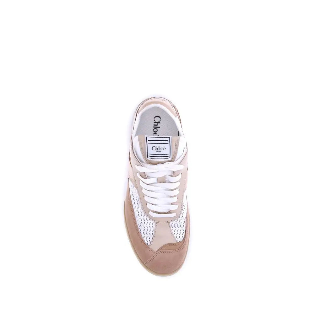 Chloé Beige Sneaker aus Kalbsleder Bos Taurus Low Top - EU36/US6