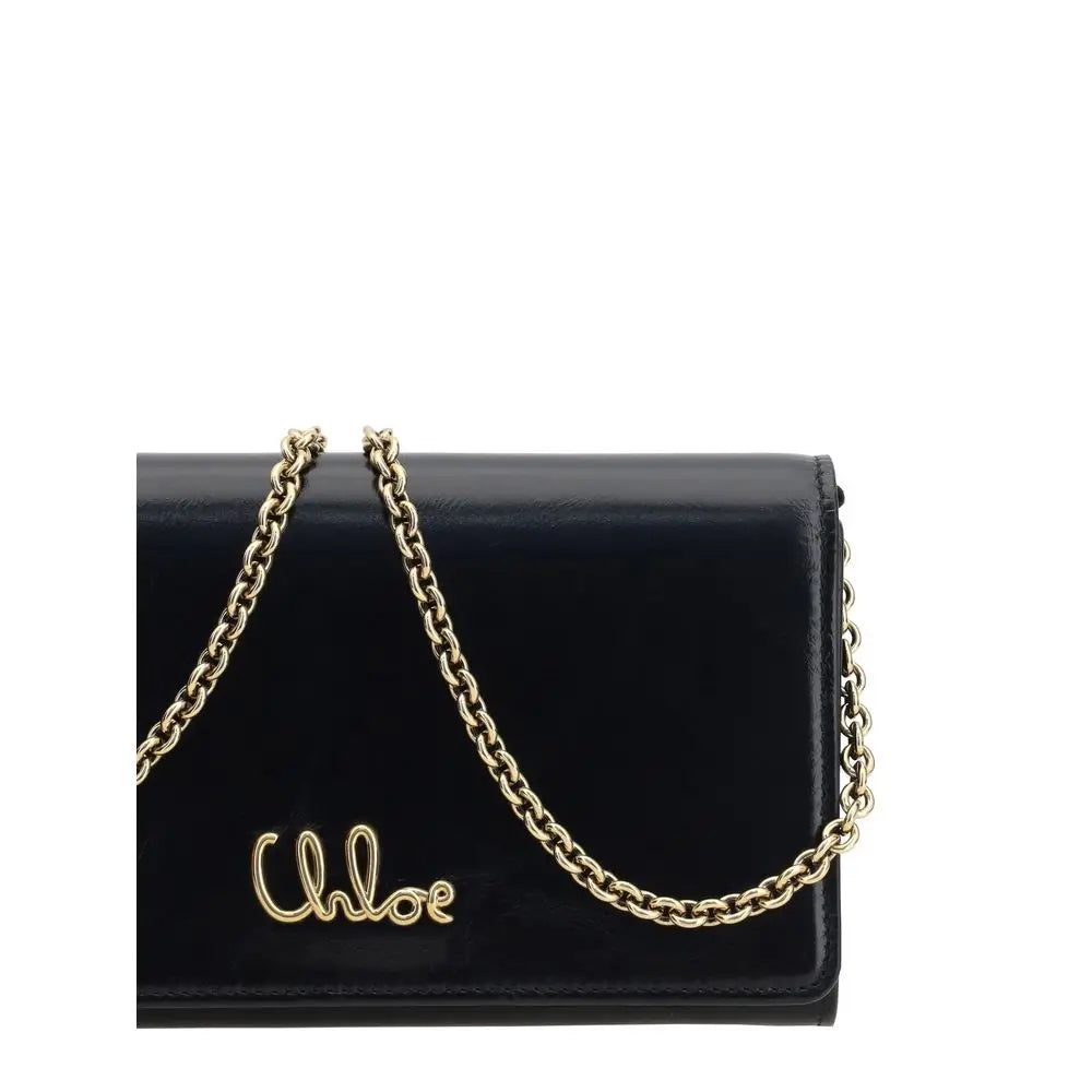 Chloé Braune Kalbsleder Bos Taurus Clutch-Tasche