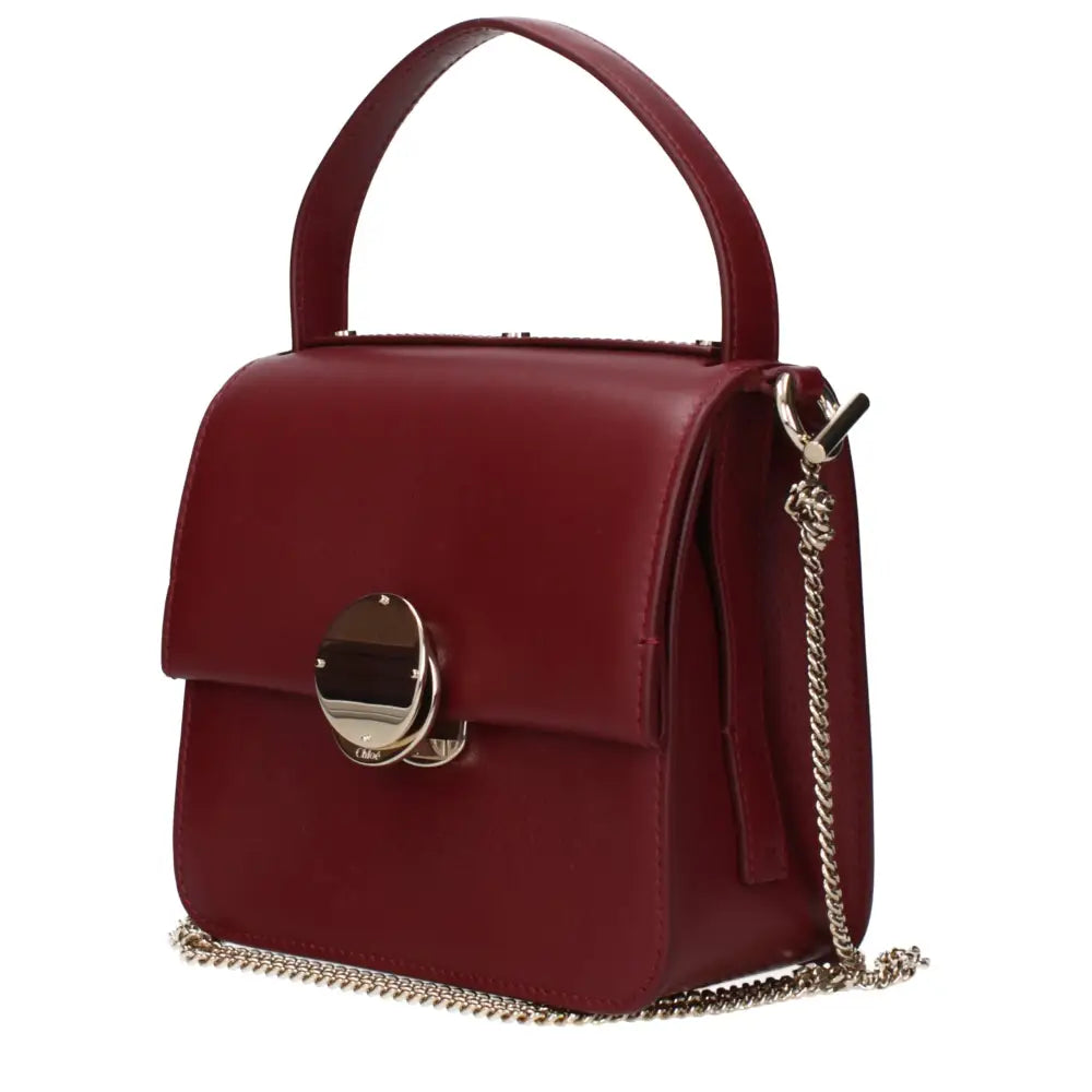 Chloé Rote Lederhandtasche
