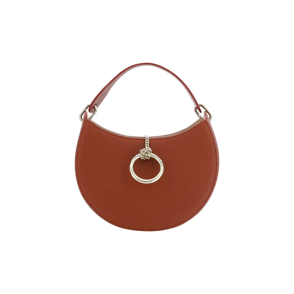 Chloé Sepiabraune kleine Arlène Leder-Umhängetasche