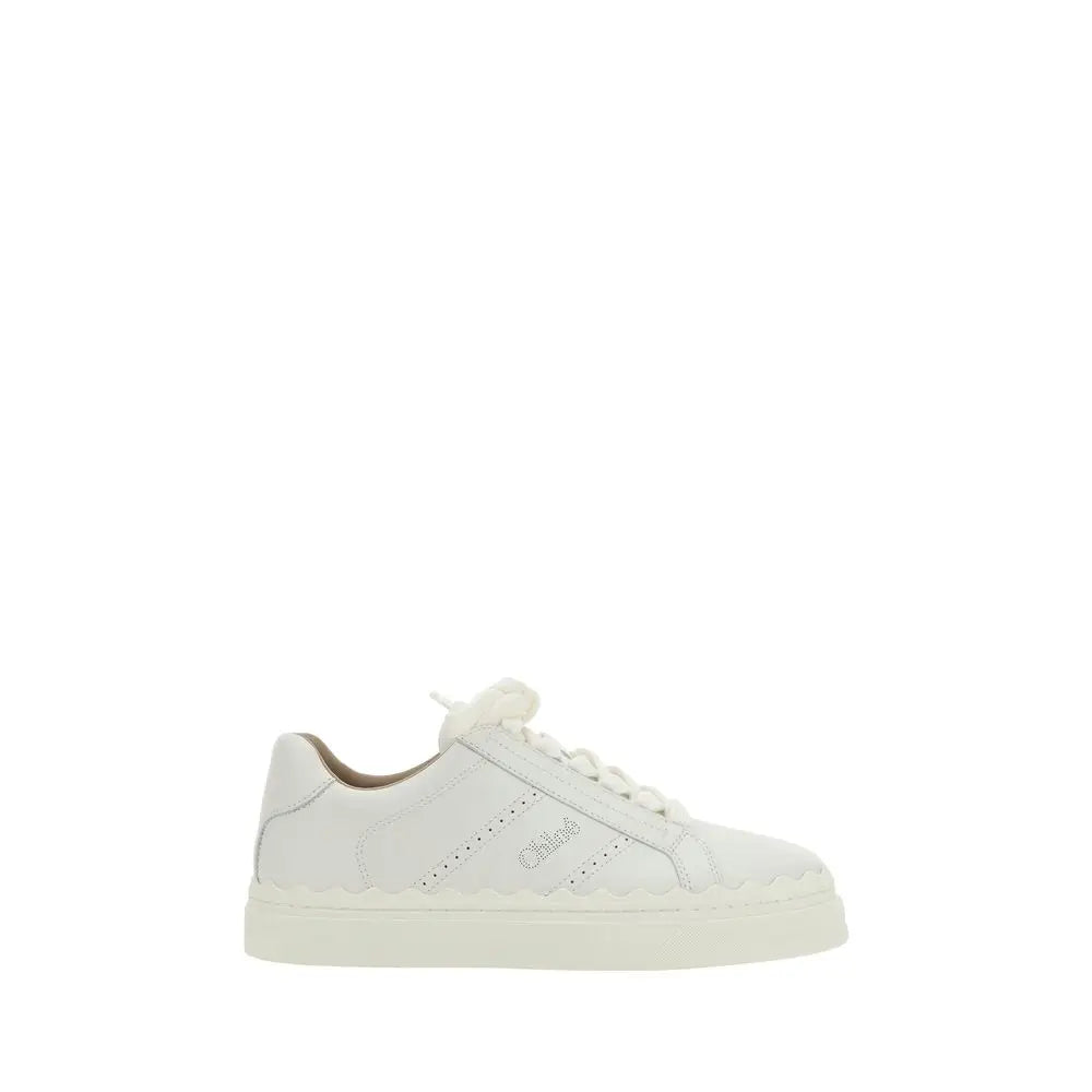 Chloé Weiße Kalbshaut Bos Taurus Sneakers mit niedrigem Schaft - EU36/US6