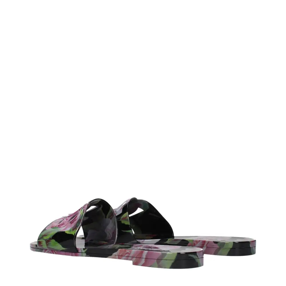 Dolce & Gabbana Baumwoll-Hausschuhe in Schwarz - EU36/US6