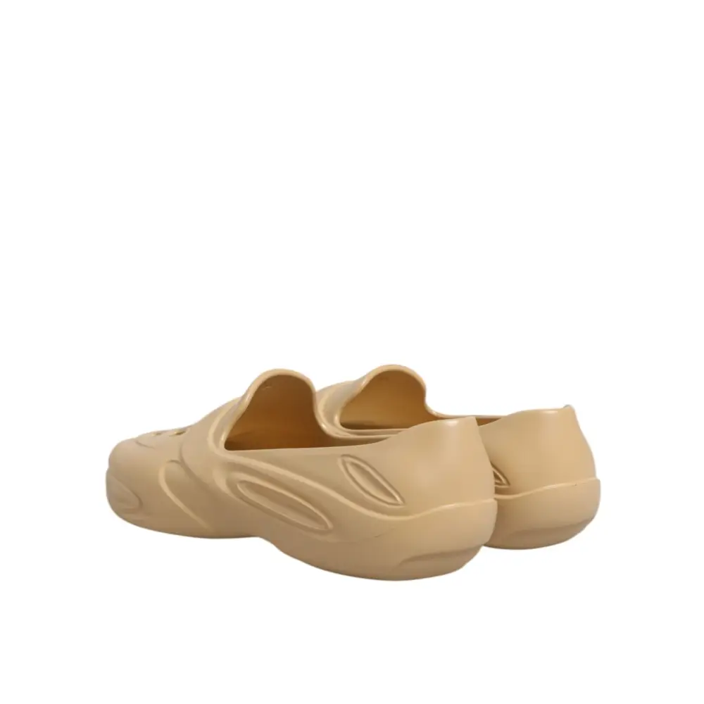 Dolce & Gabbana Beige Gummi Rutschen Low Top Turnschuhe Schuhe - EU44/US11