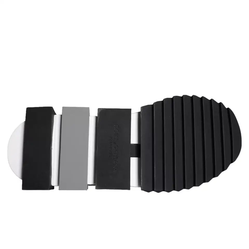 Dolce & Gabbana Blau Logo Low Top Sorrento Turnschuhe Schuhe - EU39.5/US6.5