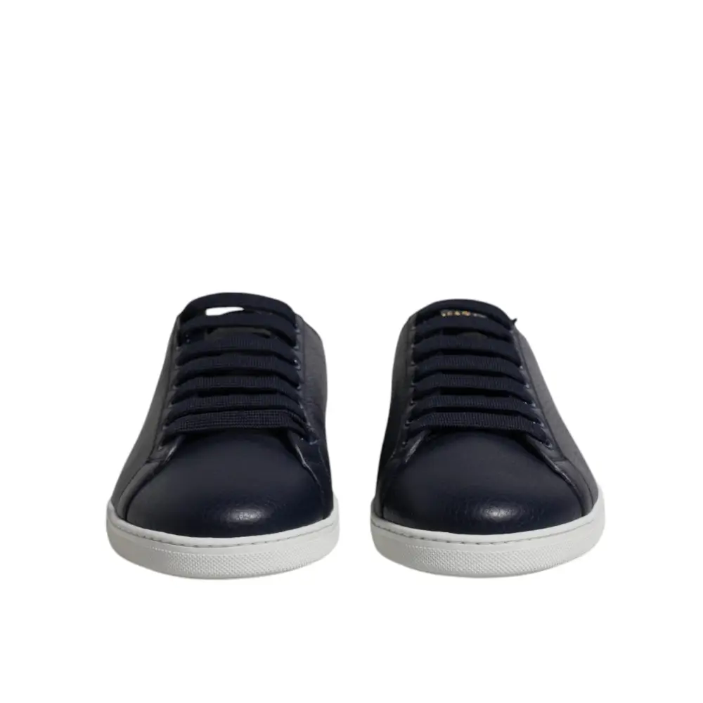 Dolce & Gabbana Blau Low Top Männer Saint Tropez Turnschuhe Schuhe - EU39/US6
