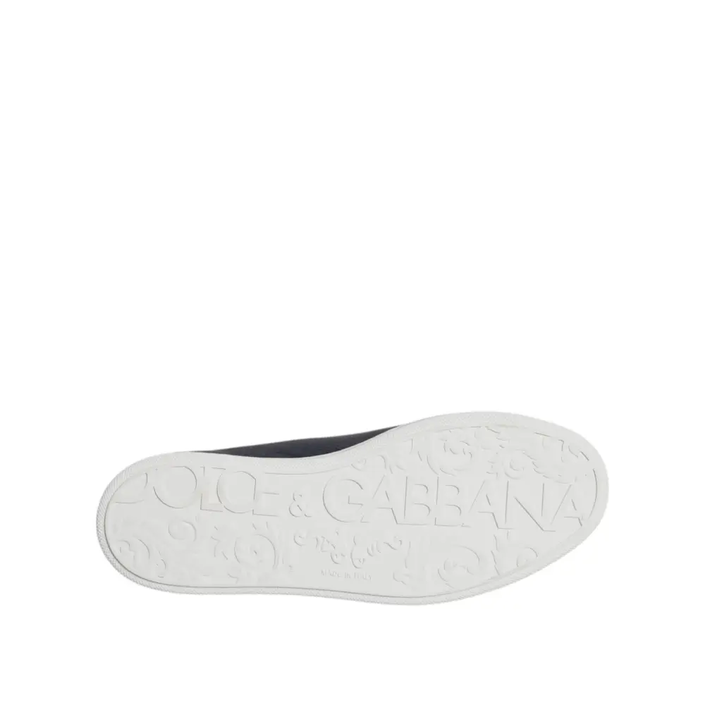 Dolce & Gabbana Blau Low Top Männer Saint Tropez Turnschuhe Schuhe - EU39/US6