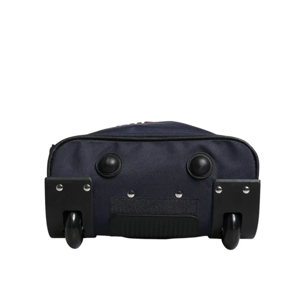 Dolce & Gabbana Blau Rot Polyester Kinder Back Pack Rad Koffer Tasche